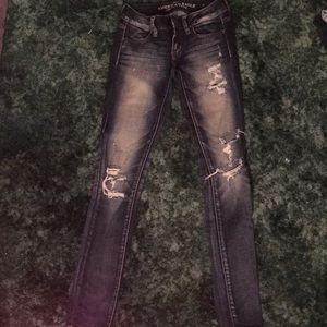 American distressed jeans